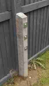 Paint fence and fit spur