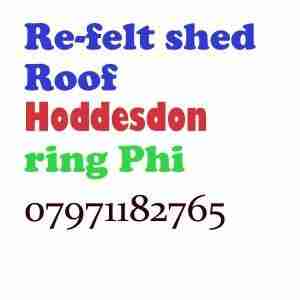 Re felt shed roof Hoddesdon