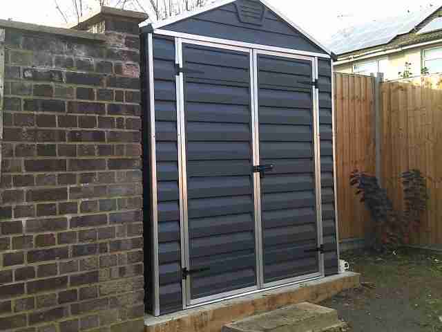 Canopia plastic shed assembly Hitchin