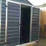 Canopia plastic shed assembly and installation in Hitchin